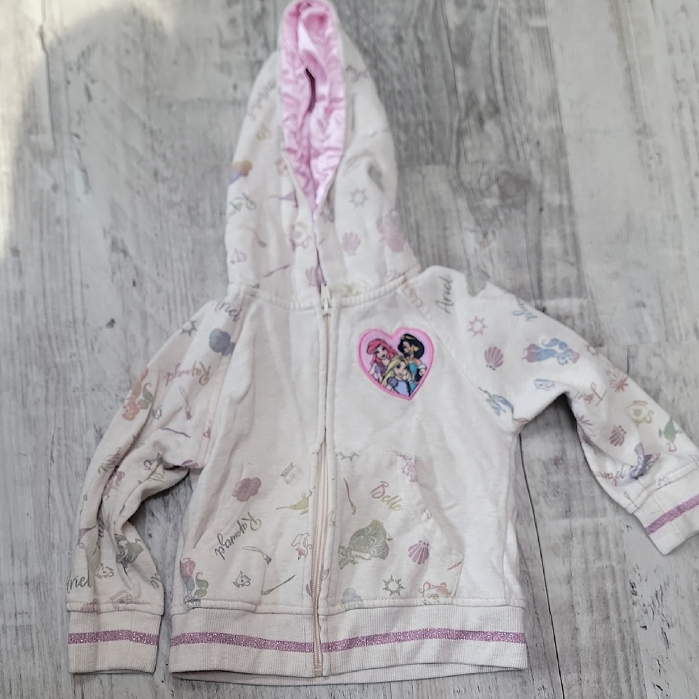 Disney Princess Hoodie with Pink Accents